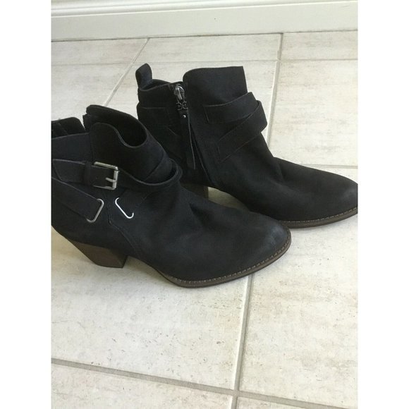 NEW Sam Edelman Morris Black Leather suede Ankle 8 - Picture 2 of 10